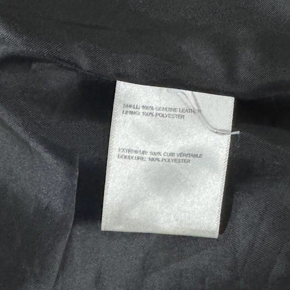 Laundry By Shelli Segal Black Zip Front Leather Trench Coat Jacket Size M - Picture 10 of 11